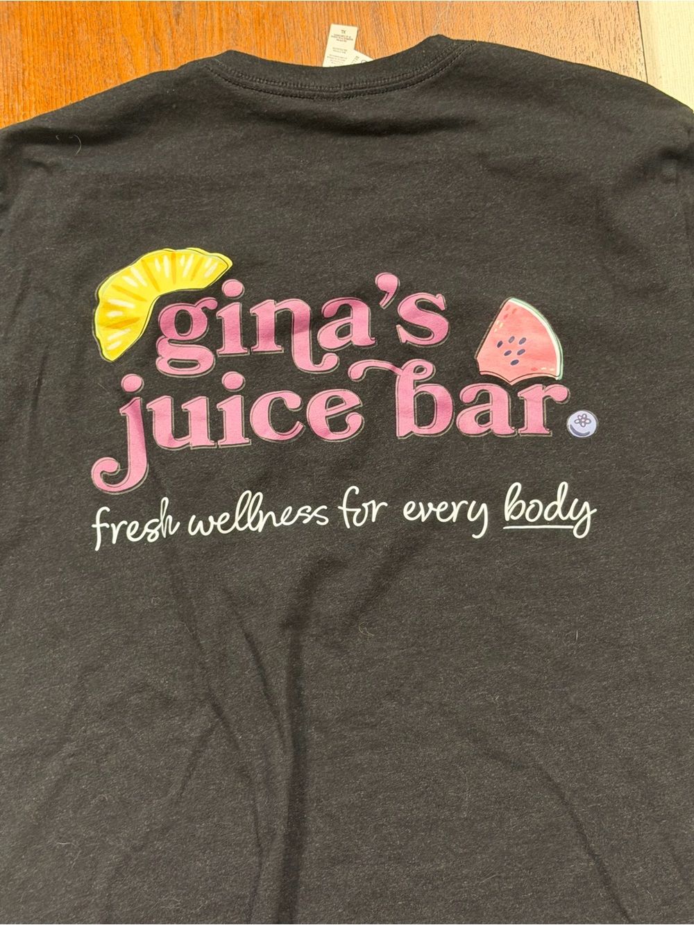 Bella Canvas Gina's Juice Bar Broad Ripple Staff Graphic T-Shirt Size XL Black